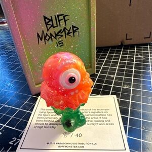 Buff Monster limited edition Mr Melty in box cast and painted by artist 2015